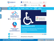 Tablet Screenshot of koszalin.pl